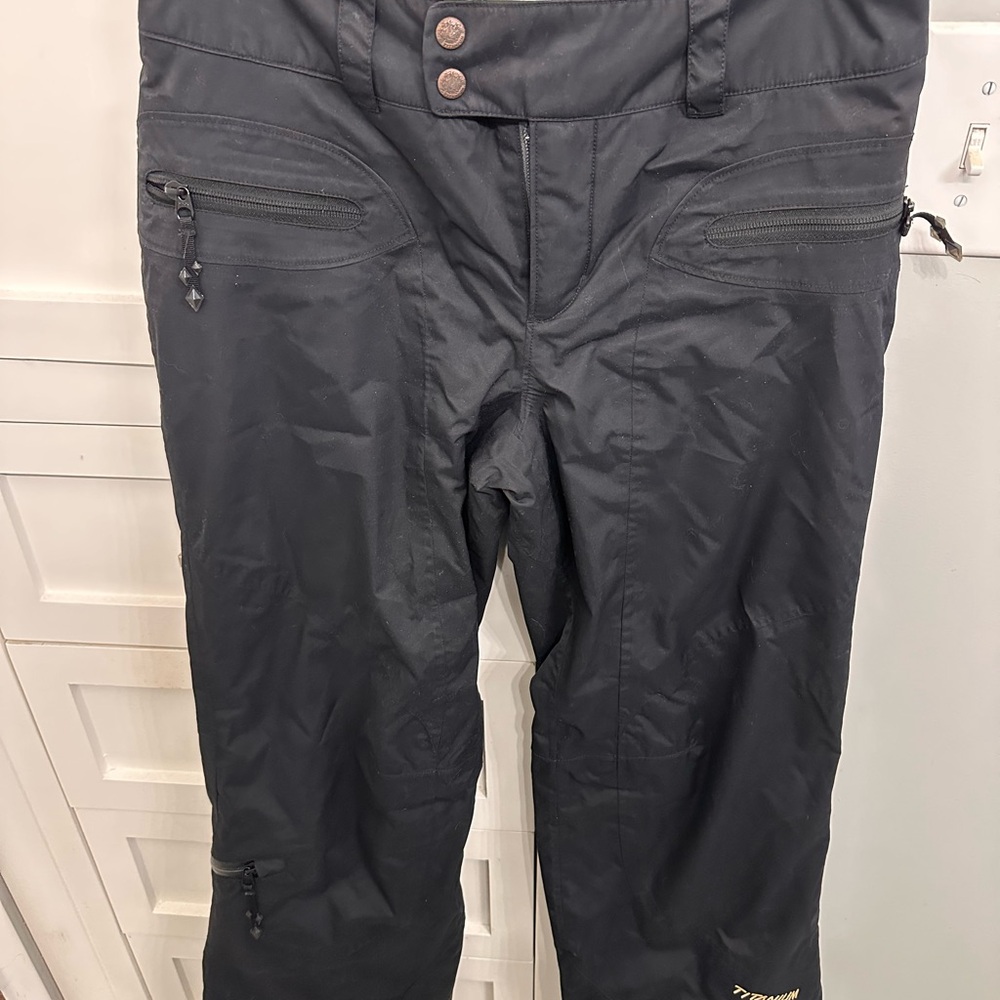 Columbia Snow Pants medium snowboard Titanium Women’s Ski Black